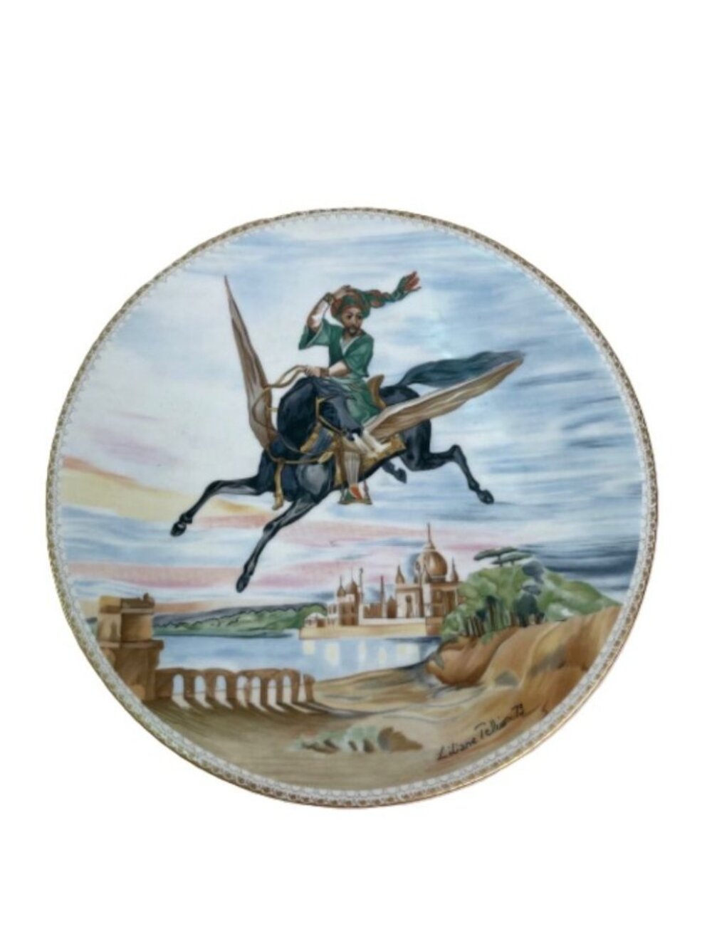 Haviland Limoges The Magic Horse Collector Plate Liliane Tellier Vtg 1979 B968F